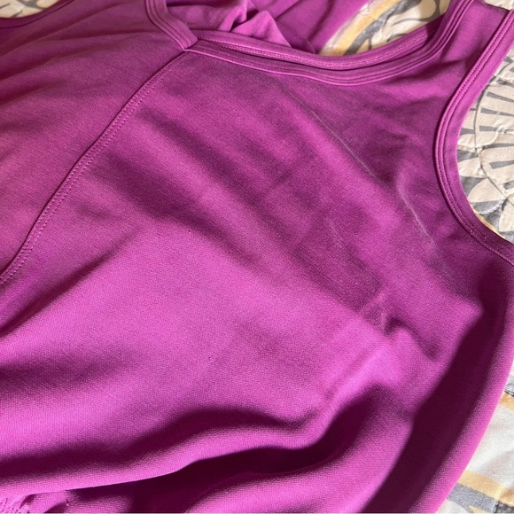 Lou & Grey Sandwashed Pink Tapered Jumpsuit, Lounge Romper, Tied Waist, Size L - Picture 11 of 11